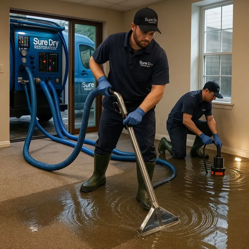 Water Extraction and Removal process in Ludington, MI
